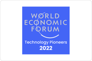 WEF logo on a blue background