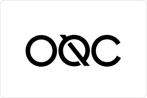 OQC logo in black on a white background