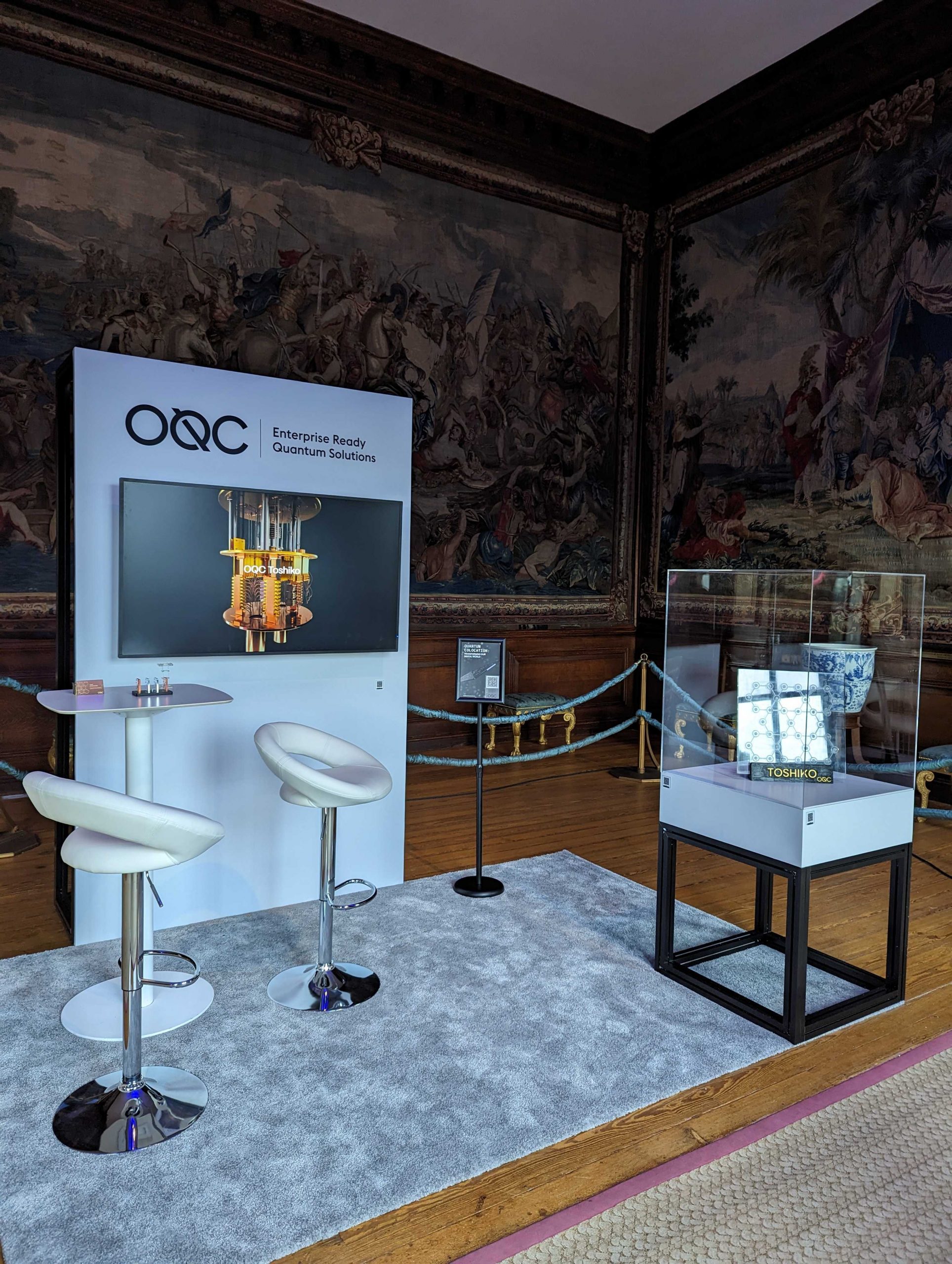 The OQC stand at the Global Investment Summit