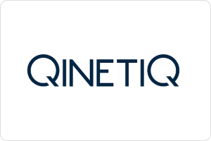 Qinetiq logo on a white background