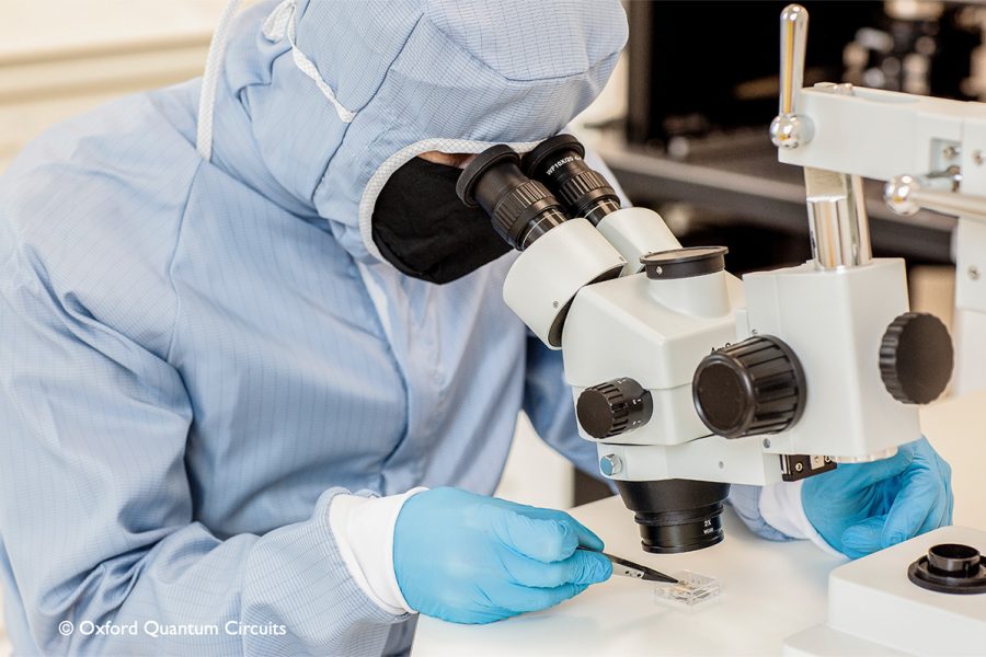 Nanofab engineer working in the lab