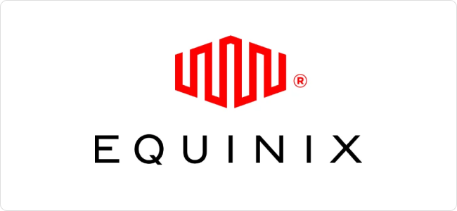 Equinix logo with a white background
