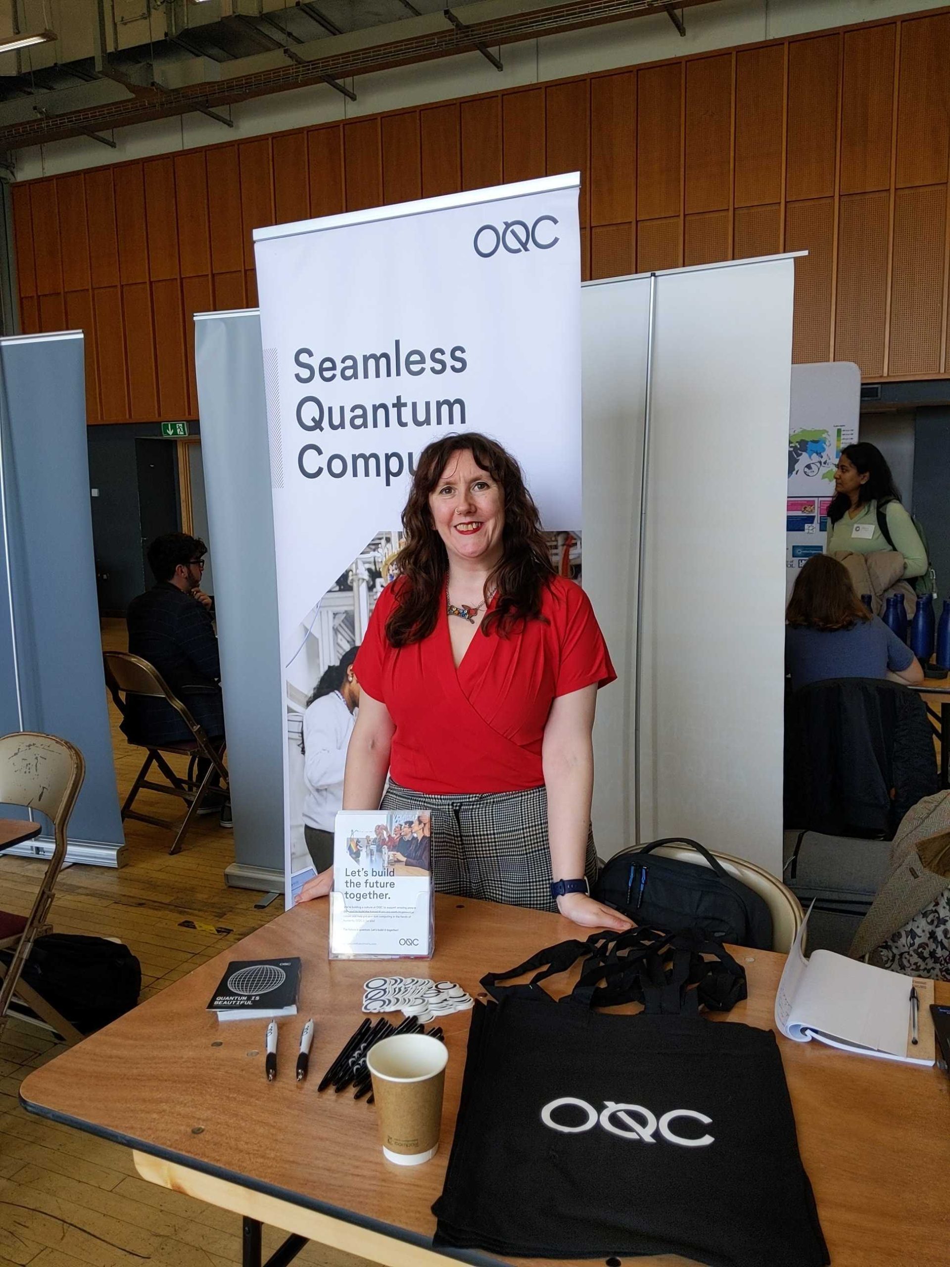 Gillian Steele on stand at careers in quantum Bristol 2024