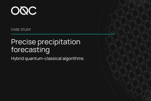 black background with white text reading: precipitation forecasting