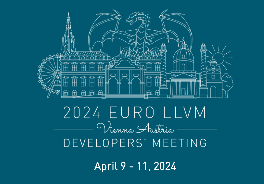 Euro LLVM 2024 Vienna Austria logo with date