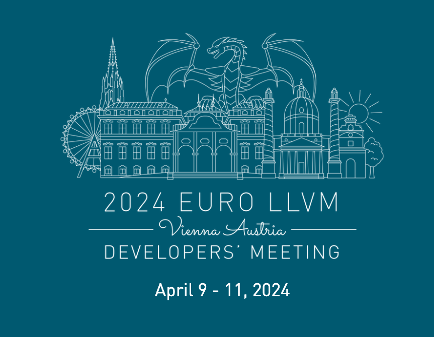 Euro LLVM 2024 Vienna Austria logo with date