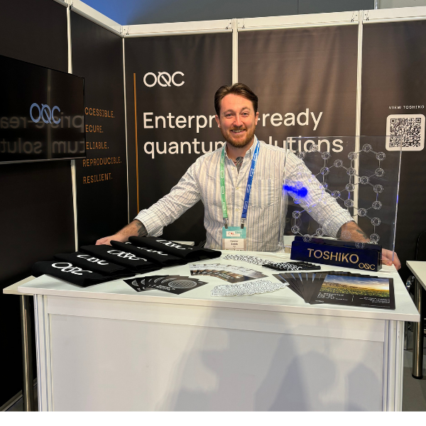 Connor Smith on stand at ISC 2024